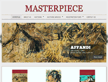 Tablet Screenshot of masterpiece-auction.com
